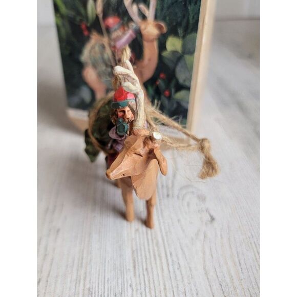 Hallmark AS IS folk art home from the woods ornament Xmas 1995 - Picture 5 of 8